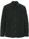 Canali Quilted Jacket In Green