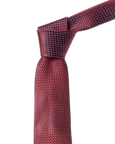 Canali Red Silk Tie