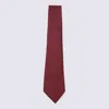 Canali Wool Tie In Red
