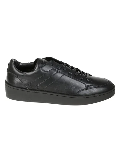 Canali Sneakers With Rubber Sole In Black
