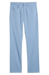 Canali Regular Fit 5-pocket Cotton Stretch Twill Pants In Light Blue
