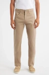 Canali Regular Fit 5-pocket Cotton Stretch Twill Pants In Nude