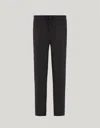 Canali Regular Fit Black Tuxedo Pants In 150's Wool In Black