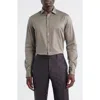 Canali Regular Fit Cotton Jersey Button-up Shirt In Brown