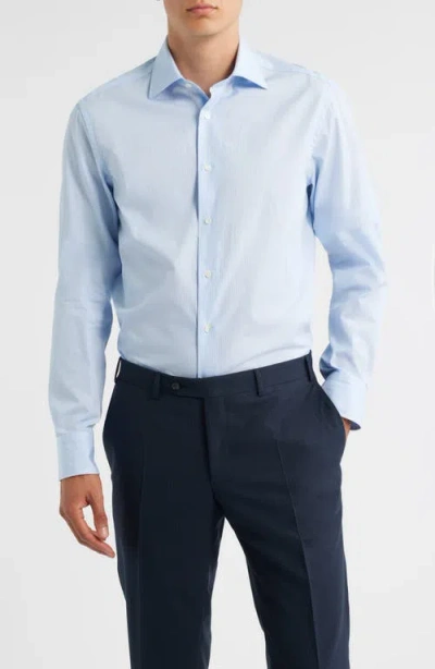 Canali Regular Fit Dress Shirt In Blue