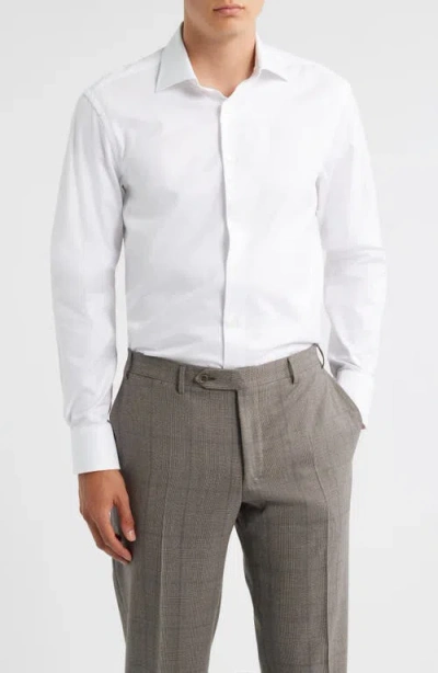 Canali Regular Fit Dress Shirt In White