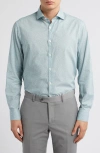 Canali Printed Shirt In Blue