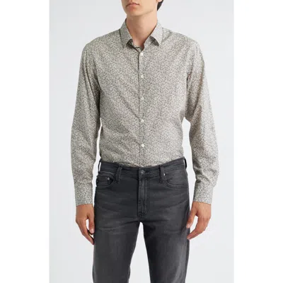 Canali Regular Fit Floral Cotton & Lyocell Dress Shirt In Multi