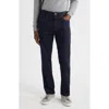 Canali Regular Fit Stretch Cotton & Wool Jeans In Blue