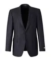 Canali Checked Single-breasted Blazer In Black