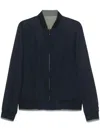 Canali Reversible Bomber Jacket In Blue