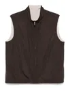 Canali Reversible Gilet In Brown