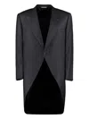 Canali Rounded Lapel-collar Tailcoat In Black