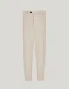 Canali Sand Regular Fit Cotton Gabardine And Cashmere Chinos In Neutral