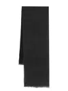 Canali Semi-sheer Scarf In Grey
