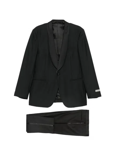 Canali Shawl-lapel Suit In Black