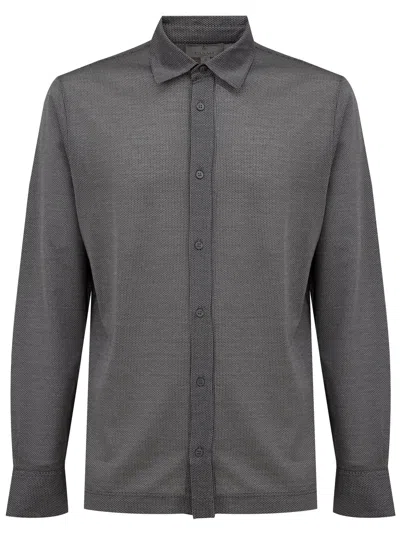 Canali Shirt  Long Sleeve Grey In Gray