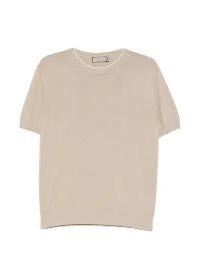 Canali Short-sleeve T-shirt In Gray