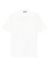 Canali Short-sleeved Polo Shirt In White