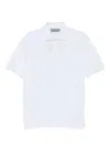 Canali Short-sleeved Polo Shirt In White