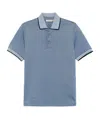 Canali Short-sleeved Polo Shirt In Blue
