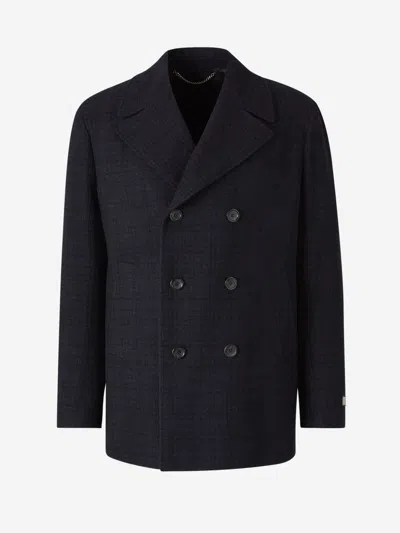CANALI CANALI SHORT WOOL COAT