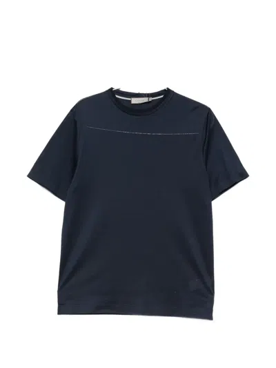 Canali Short-sleeve T-shirt In Blue