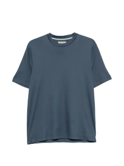 Canali Short-sleeve T-shirt In Blue