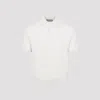 Canali Short-sleeved Cotton And Silk Regular Fit Polo Shirt In Neutral