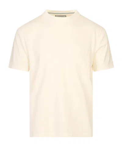 Canali Short-sleeved Knit T-shirt In Neutral
