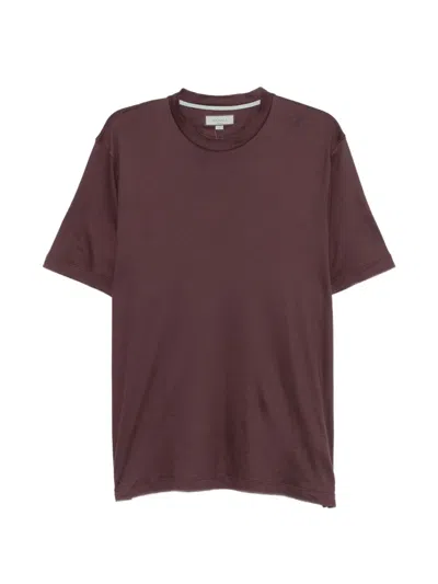 Canali Short-sleeves T-shirt In Purple