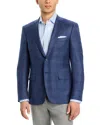 Canali Siena Hopsack Plaid Regular Fit Sport Coat In Navy/blue