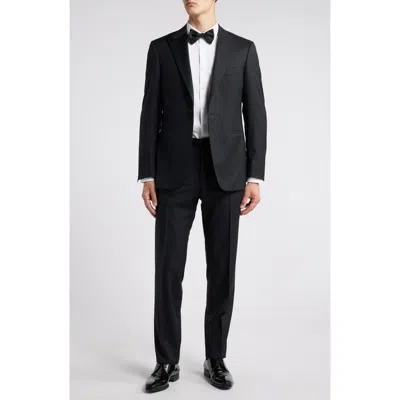 Canali Siena Regular Fit Black Wool Tuxedo