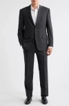 Canali Siena Regular Fit Check Stretch Wool Suit In Multi