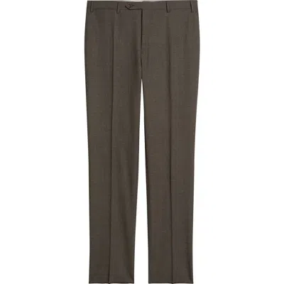 Canali Siena Regular Fit Impeccabile Super 130s Wool Suit Pants In Brown