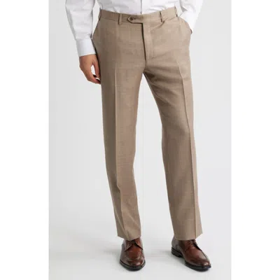 Canali Siena Regular Fit Pants In Neutral