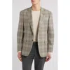 Canali Siena Regular Fit Plaid Cashmere Sport Coat In Beige