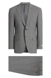 Canali Siena Regular Fit Plaid Super 130's Wool Suit