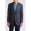 CANALI CANALI SIENA REGULAR FIT SHADOW CHECK SLUB WOOL BLEND SPORT COAT