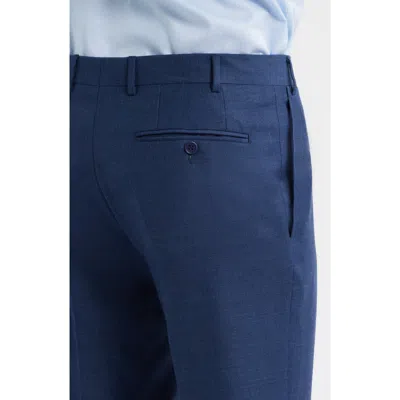 Canali Siena Regular Fit Wool Pants In Blue