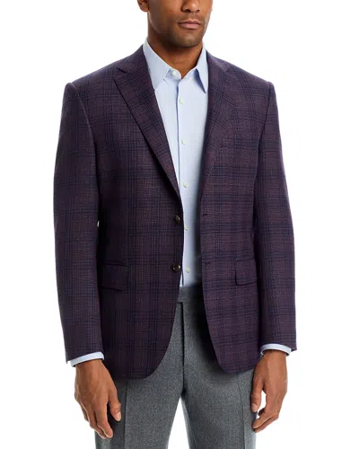 Canali Sienna Regular Fit Hopsack Plaid Sport Coat In Blue