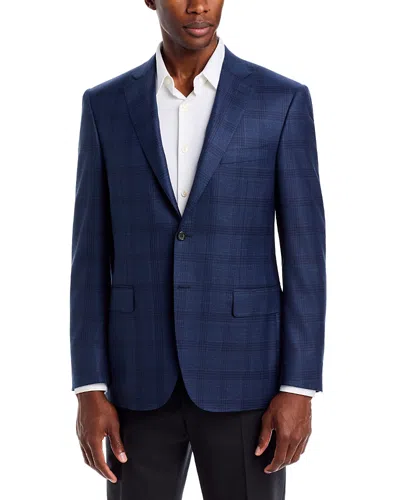 Canali Sienna Tonal Plaid Regular Fit Sport Coat In Animal Print