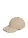 Canali Studded Linen And Silk-blend Twill Baseball Cap