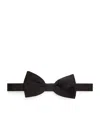 Canali Silk Pre-tied Bow Tie In Black