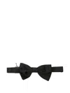 Canali Silk Bow Tie In Black