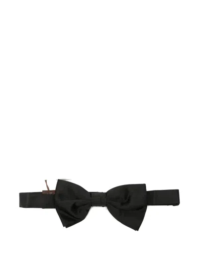 Canali Silk Bow Tie In Black