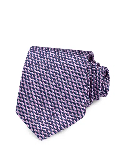 Canali Silk Classic Geometric Tie In Multi