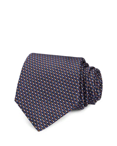 Canali Silk Classic Geometric Tie In Multi