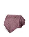 Canali Silk Classic Grid Tie In Pink