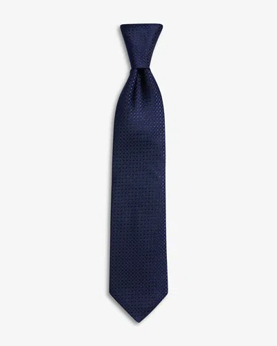 Canali Silk Classic Houndstooth Tie In Neutral